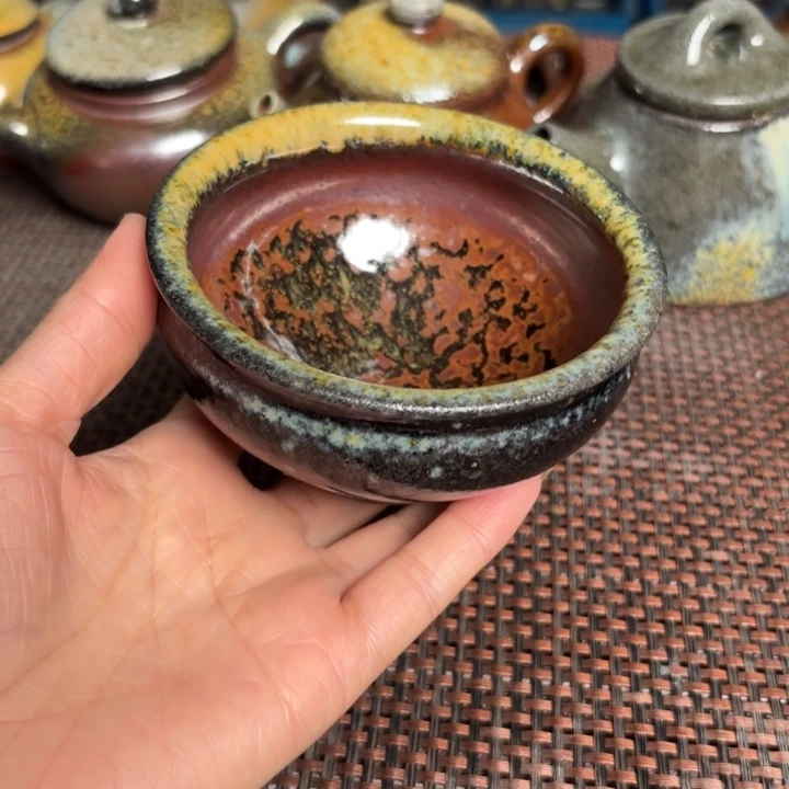 茶杯紫砂玛*石大撙杯杯