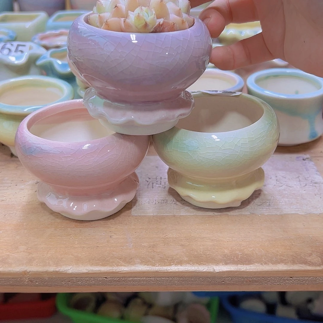 陶瓷花盆当场满12包邮