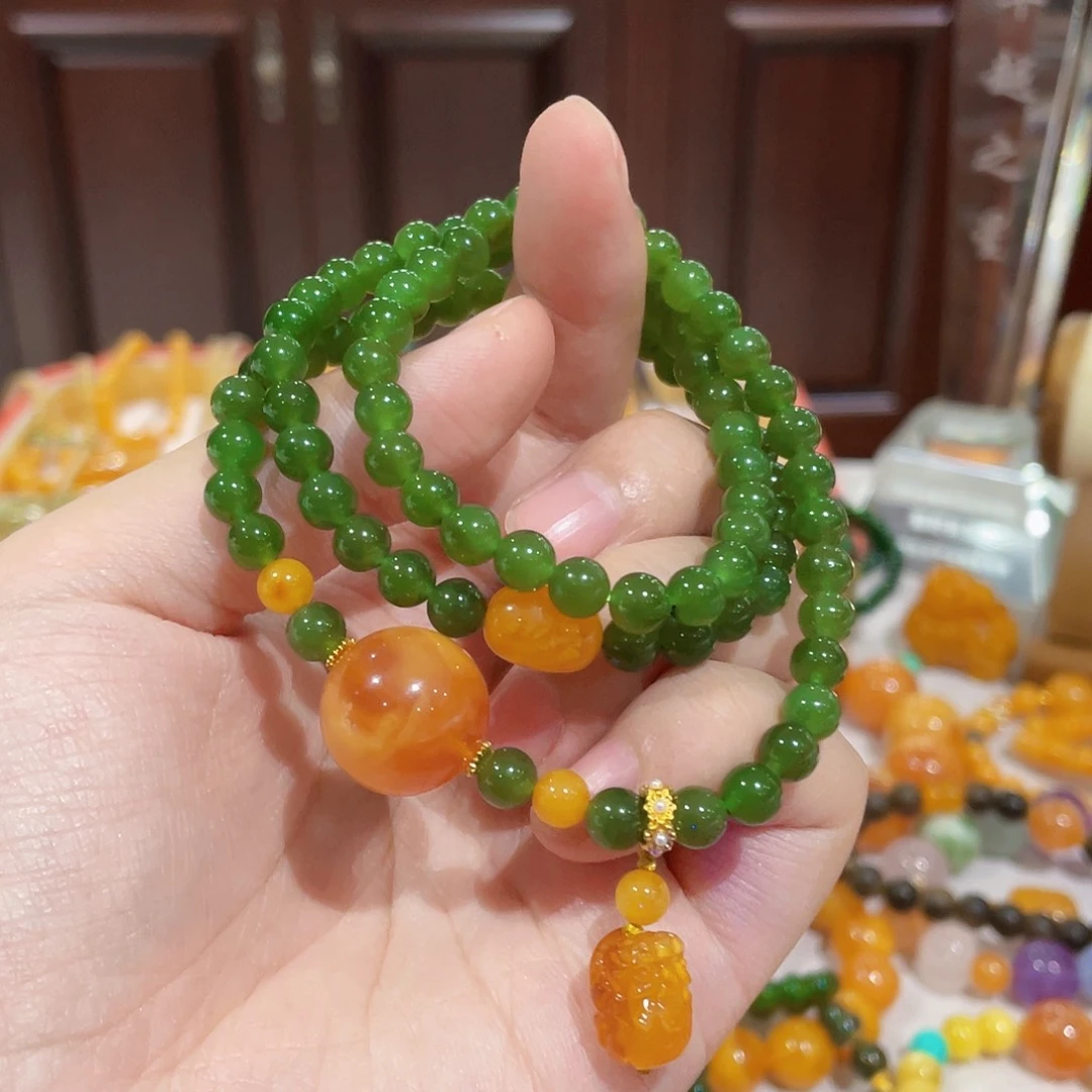 手链蜜蜡未镶嵌手串