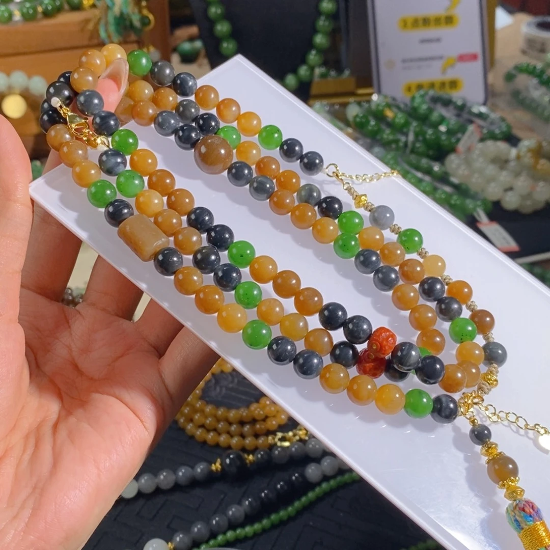 和田玉未镶嵌手链