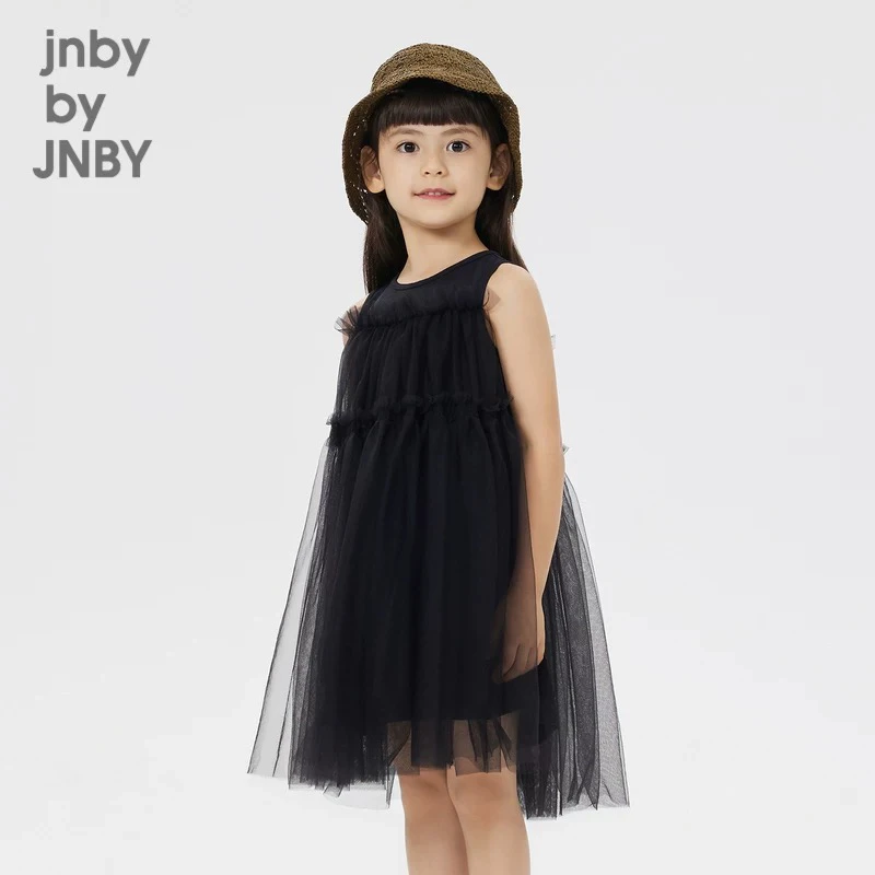 女童2025夏季新款洋气网纱背心裙连衣裙