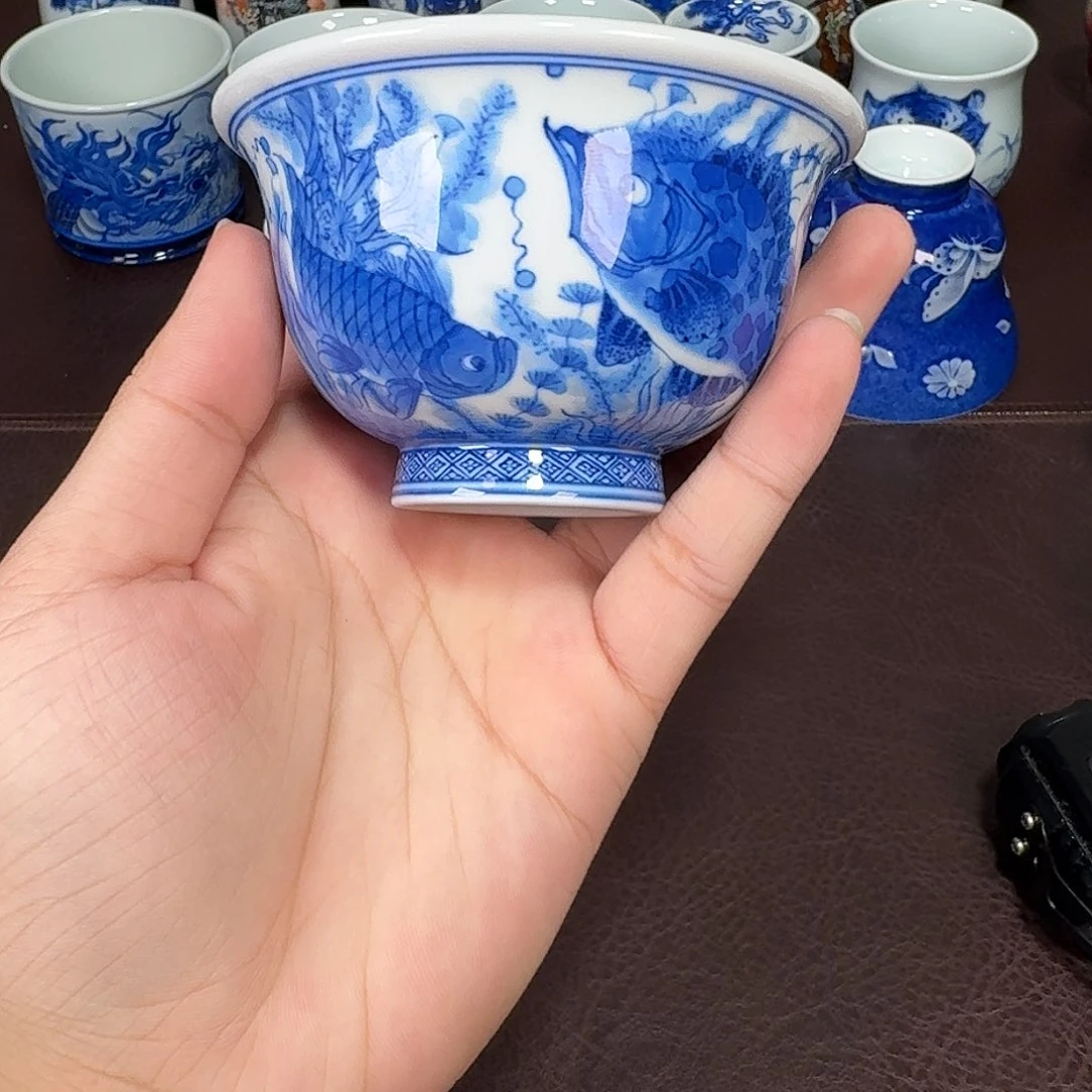 防拍链接 现代景德镇陶瓷杯