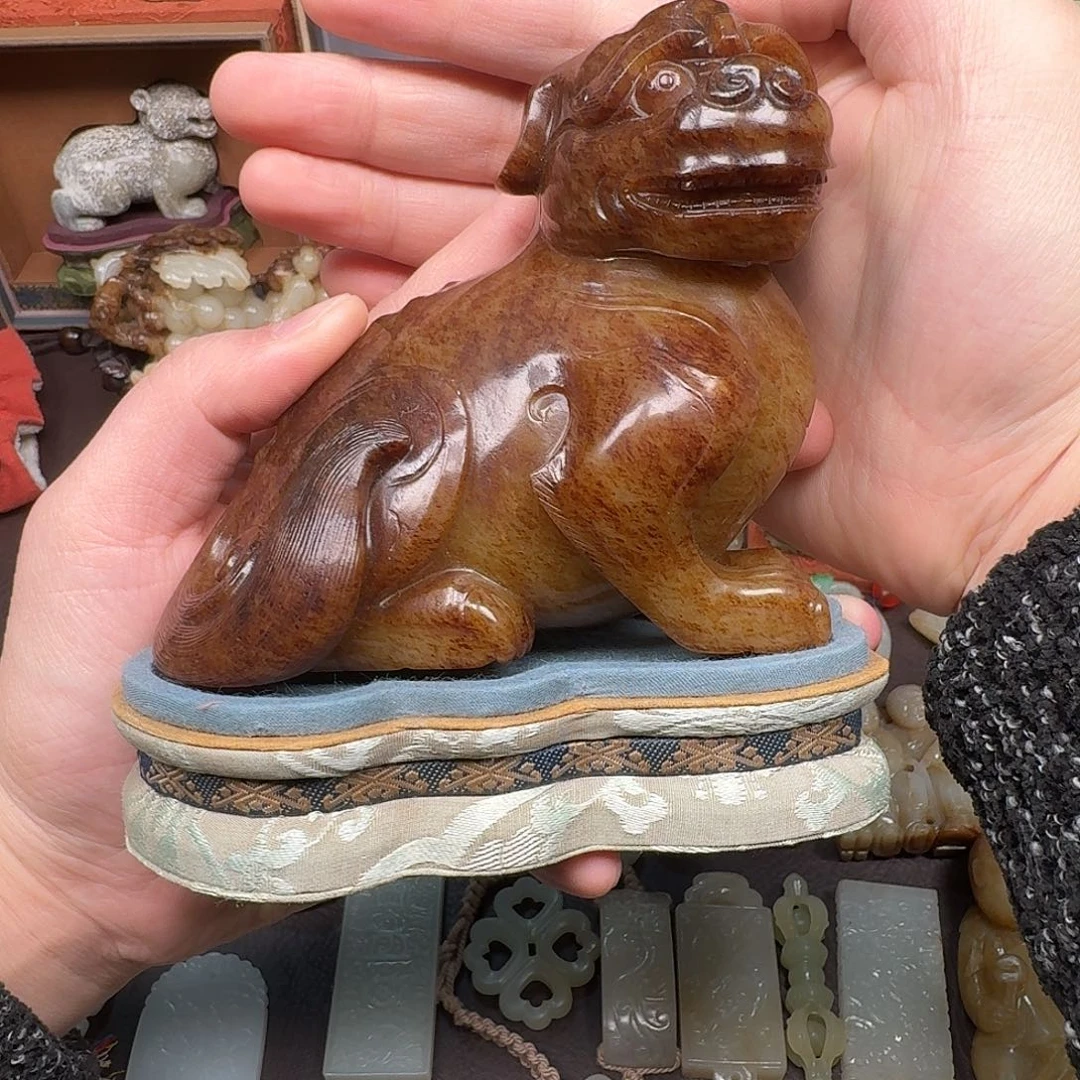 用***6和田玉（青白玉）未镶嵌车挂