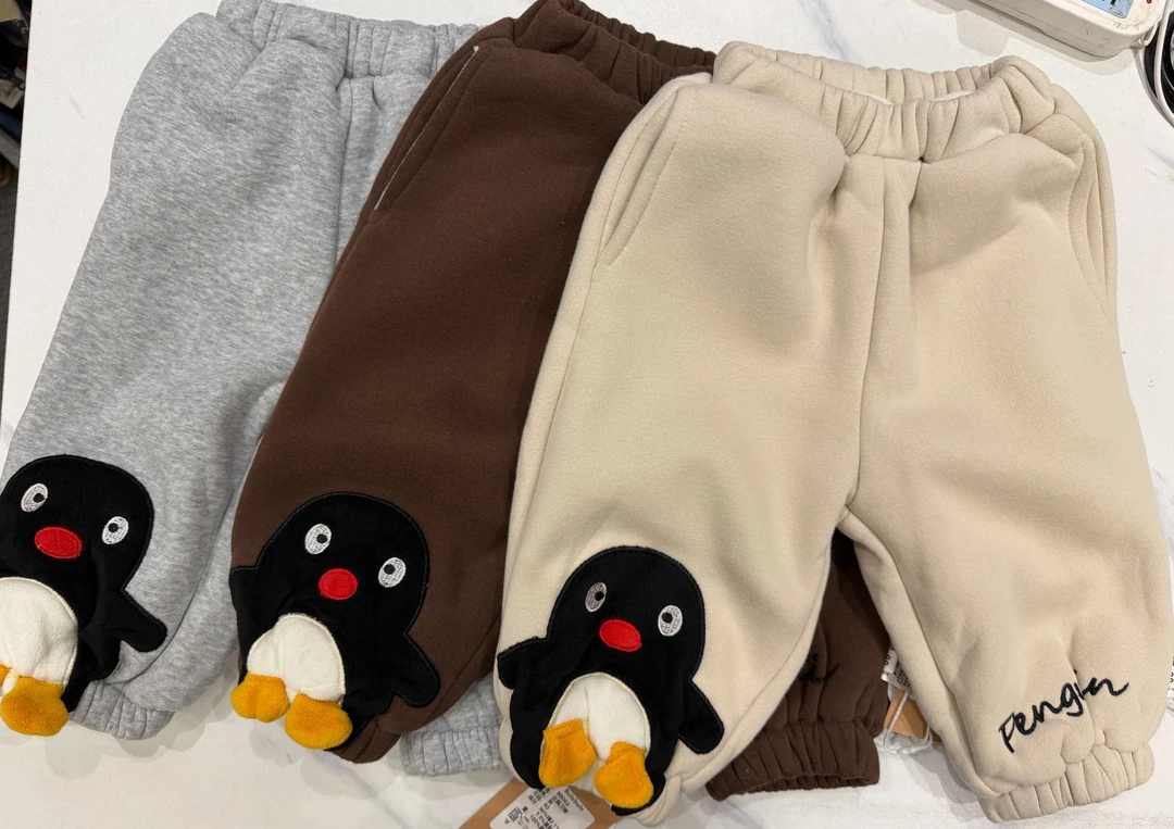 Bulobulo.新款秋冬加厚婴童企鹅卫裤【特价不退换】