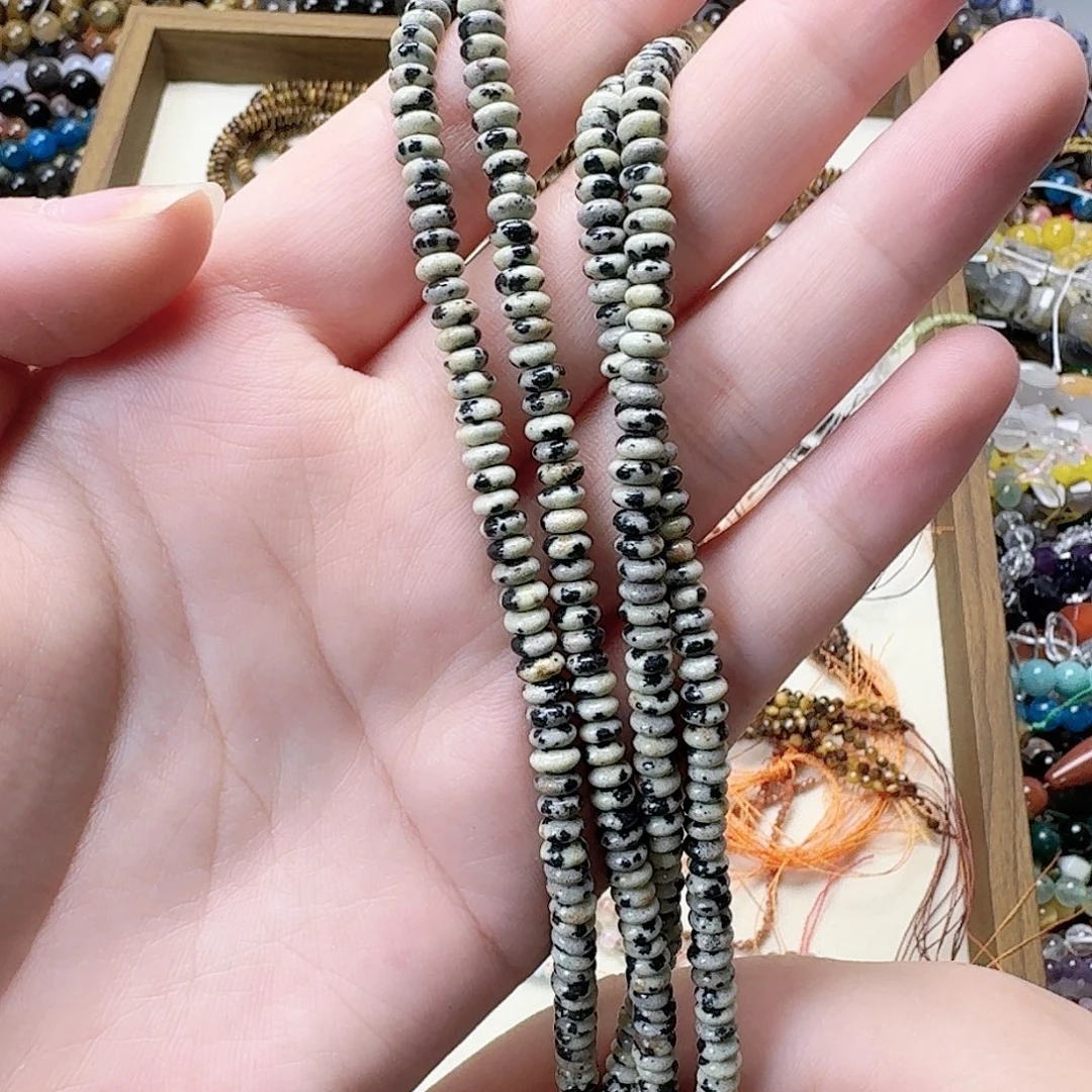 玛瑙/玉髓未镶嵌珠宝半成品2*4斑点石一条