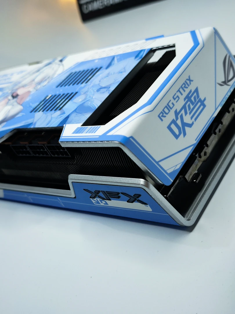 讯景7900xtx海外版pro纯白吹雪显卡改色贴纸显卡改色贴膜