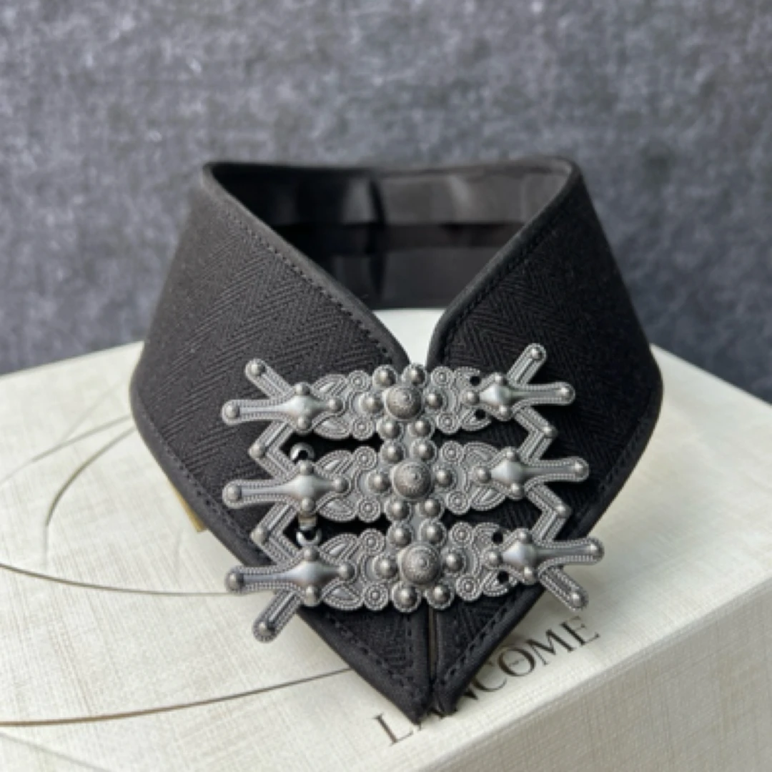 铁合金婚庆饰品 大凉山彝韵彝族饰品 复古彝族衣领 彝族服饰配饰