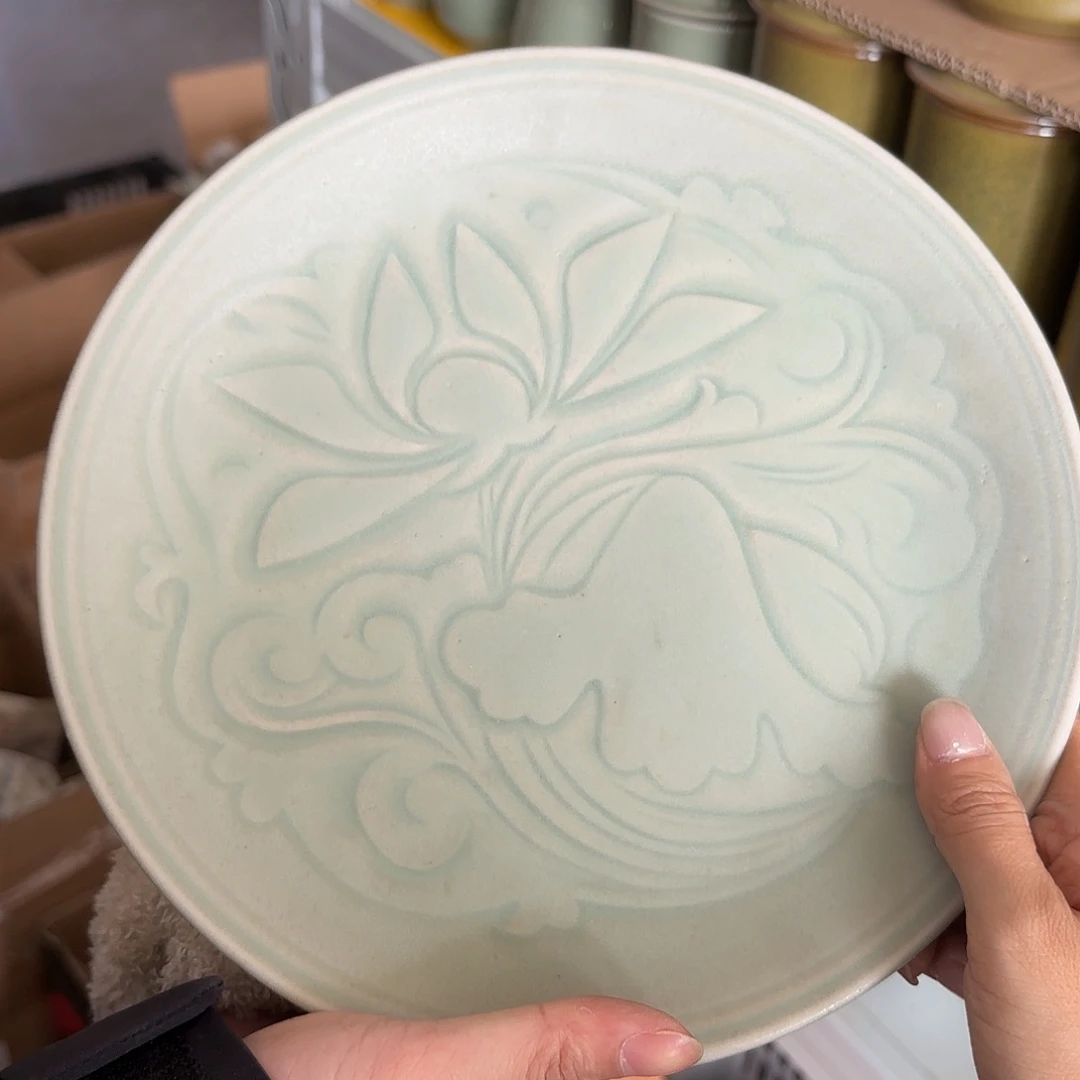 龙泉云间青瓷小米茶器