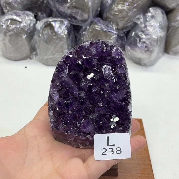 水晶未镶嵌摆件天然紫水晶