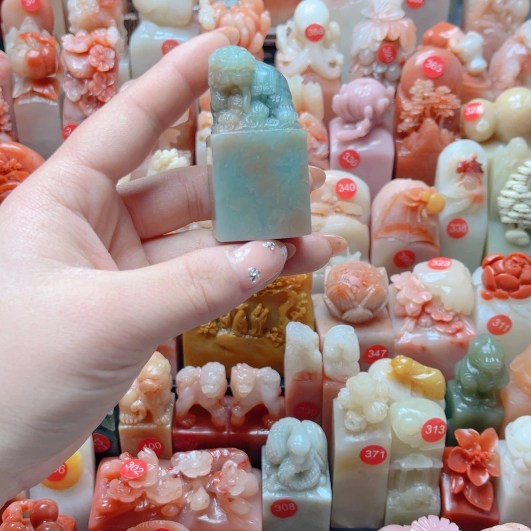 寿山石印石天青蓝2.7✖️2.7