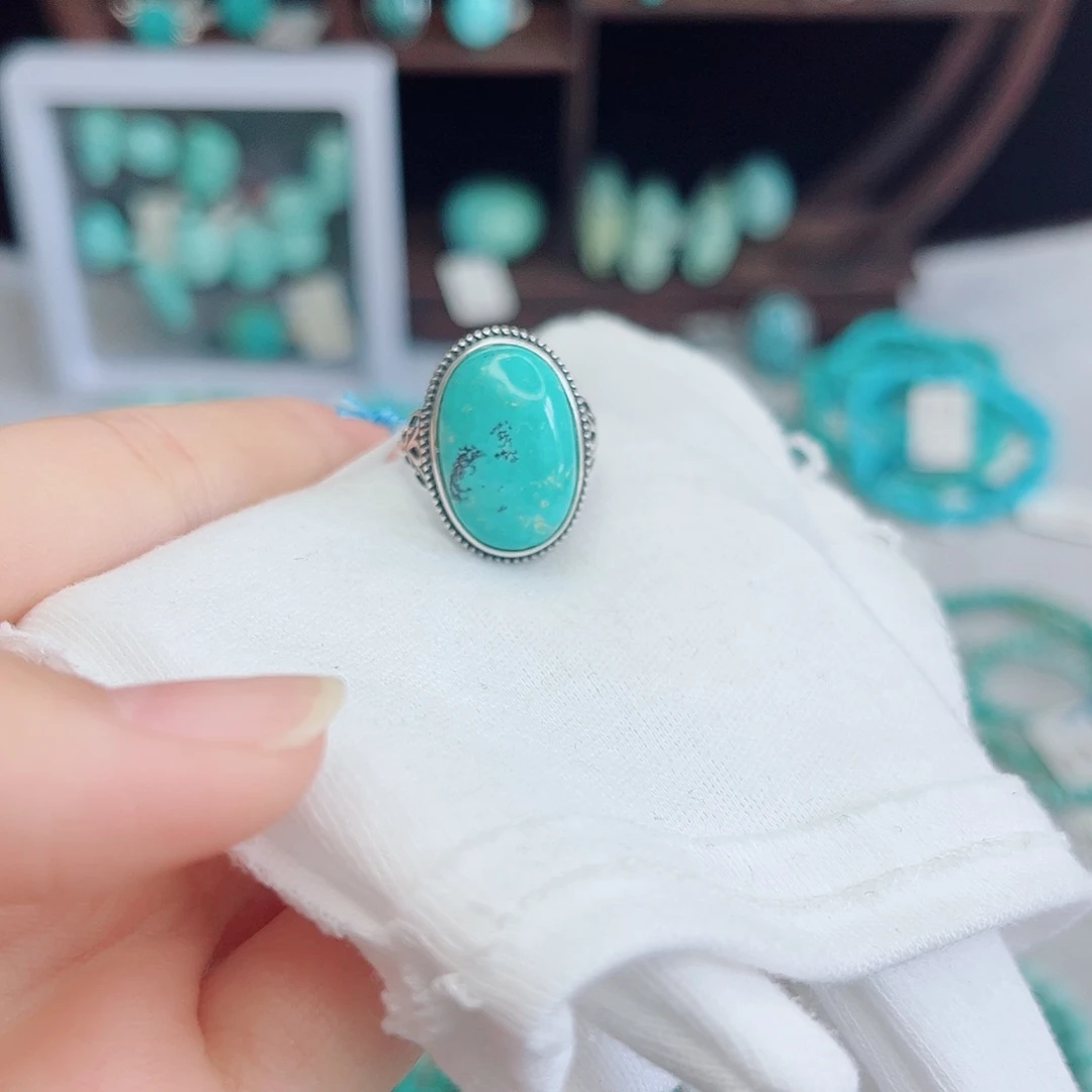 绿松石18K金镶嵌绿松石