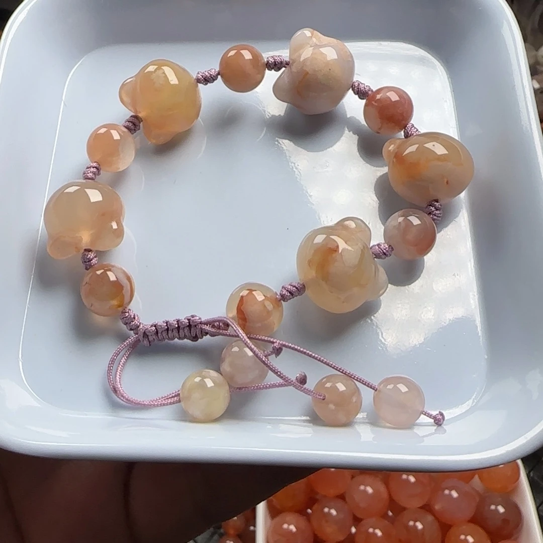 未镶嵌玛瑙/玉髓珠宝半成品