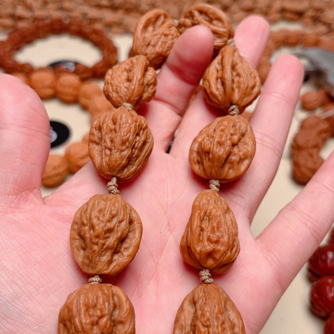 吊坠文玩核桃倪*白狮子