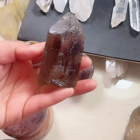 天然水晶原石未镶嵌烟晶猎****张