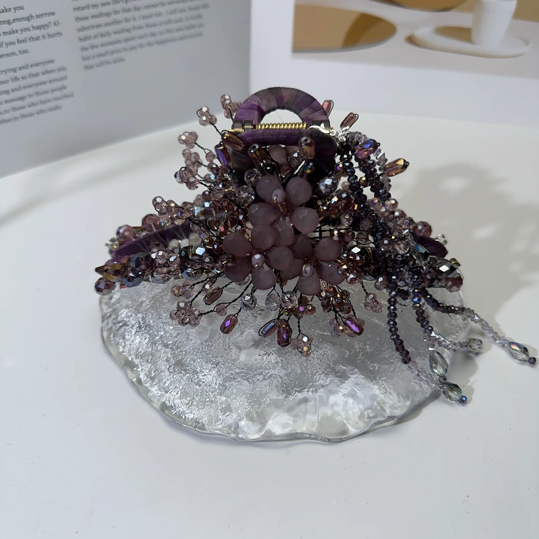 A8448编号紫莹轻奢发饰《大抓夹》