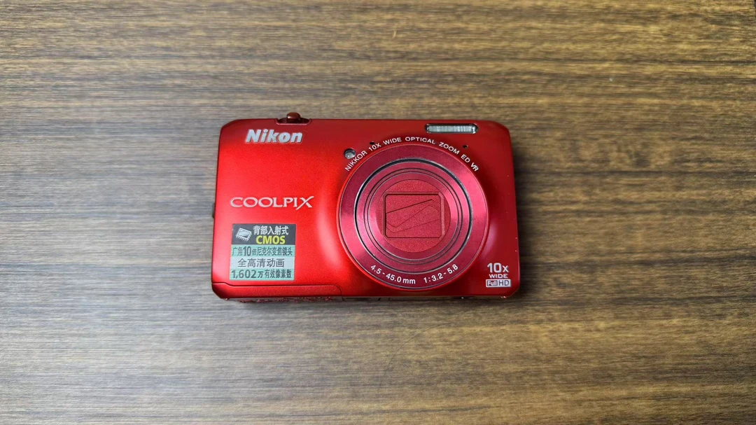95新 Nikon/尼康 S6300九成新红色c相机1602万像素配件齐全