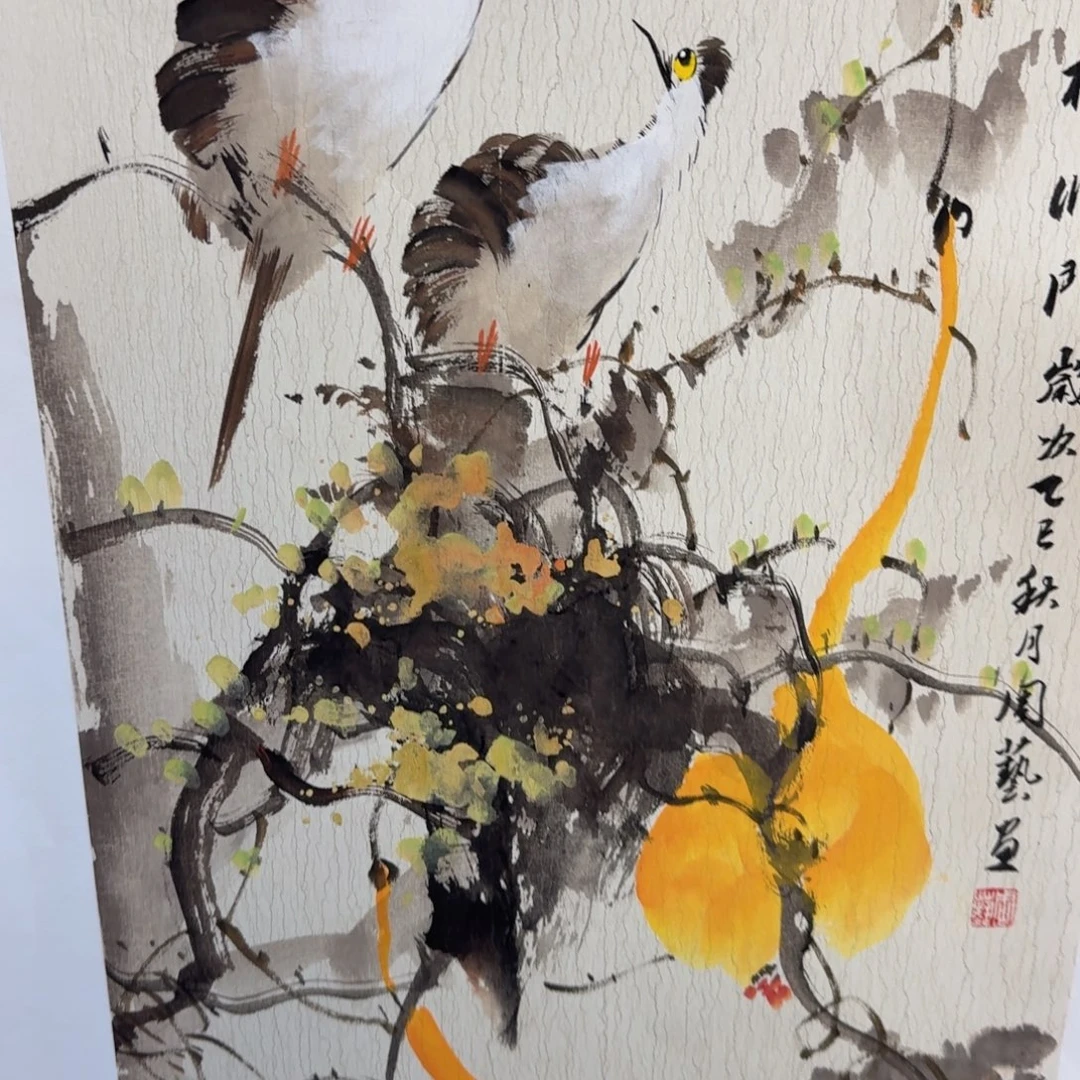 国画国画作品山水花鸟纯手绘