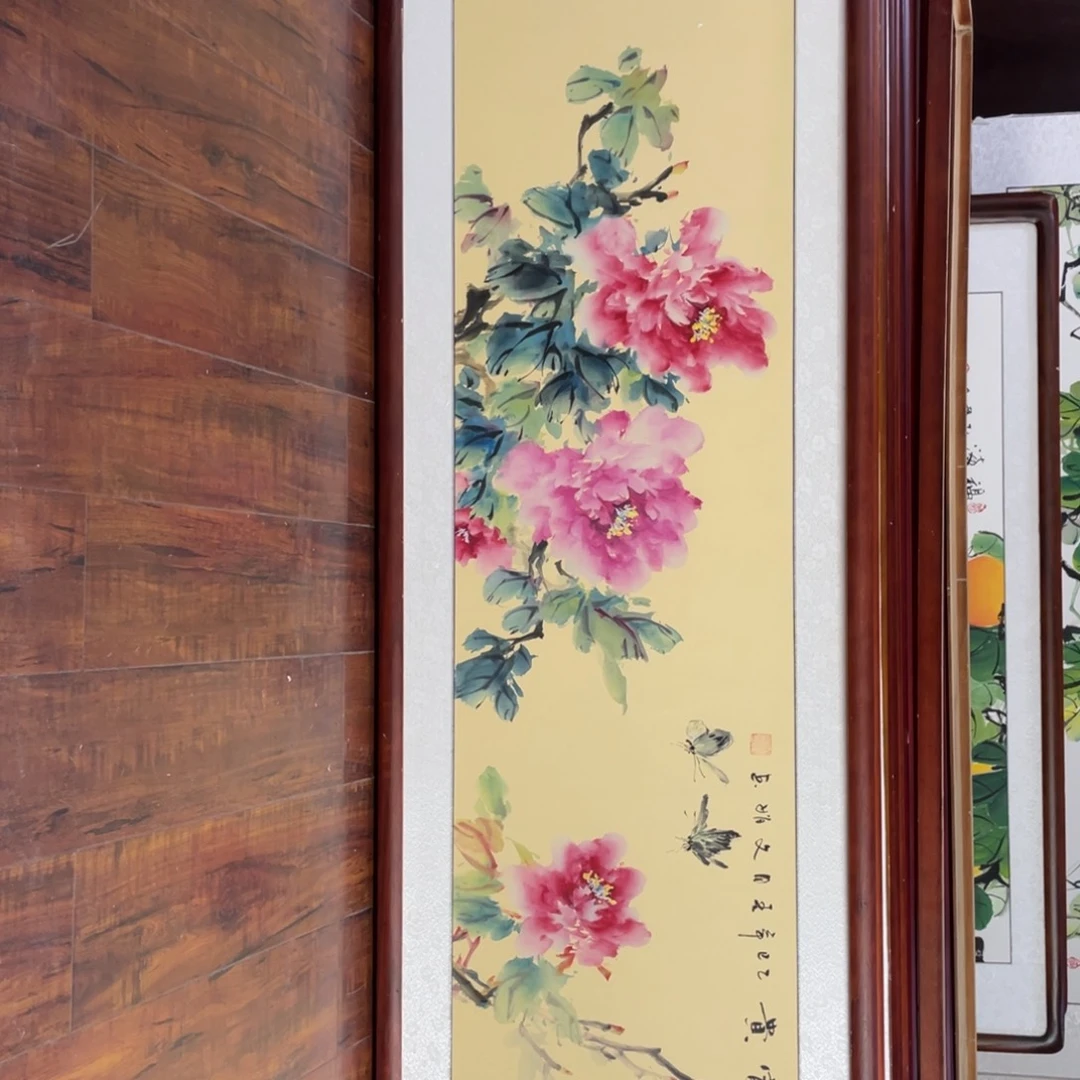 国画带框尺寸48*163厘米