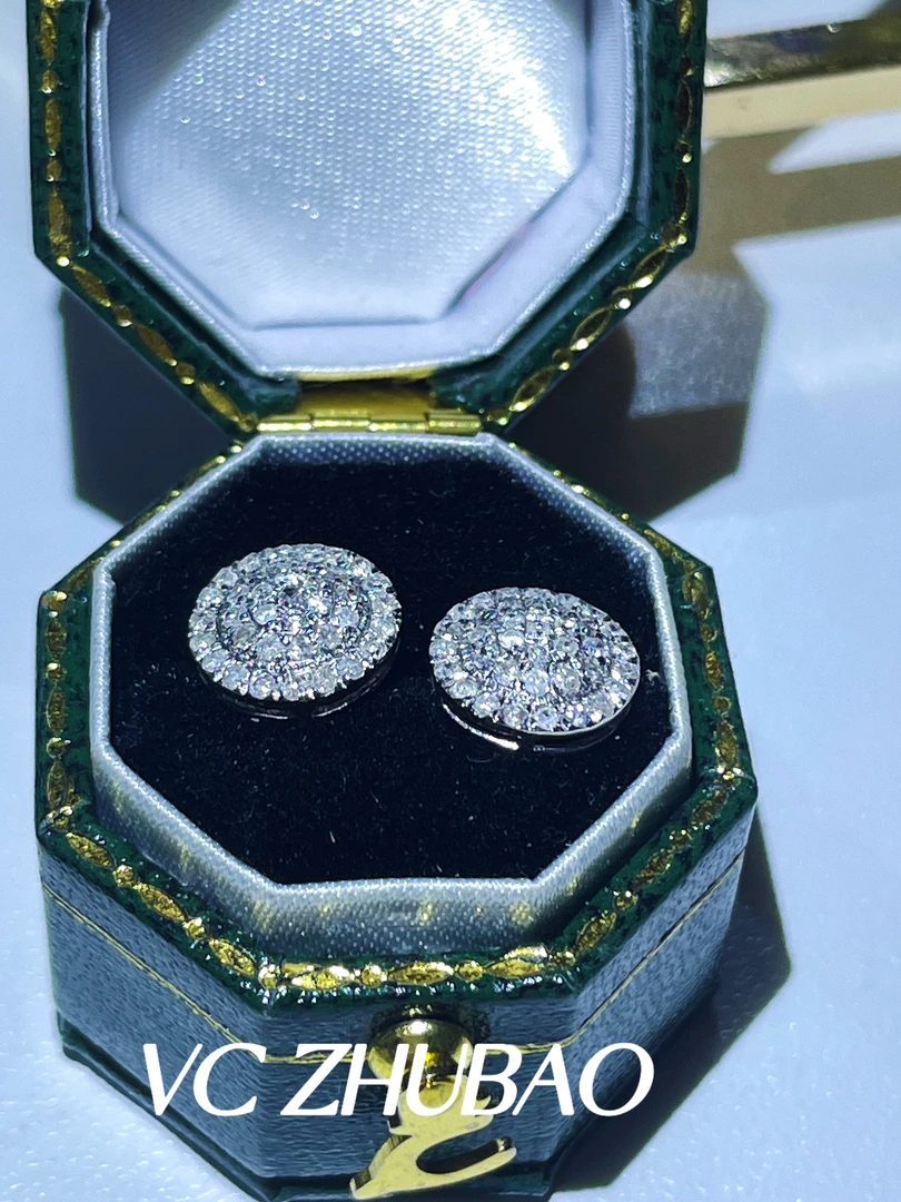 【VC珠宝】【一克拉】18k  鸽子蛋耳钉 经典设计款豪华耳钉ZSES00126