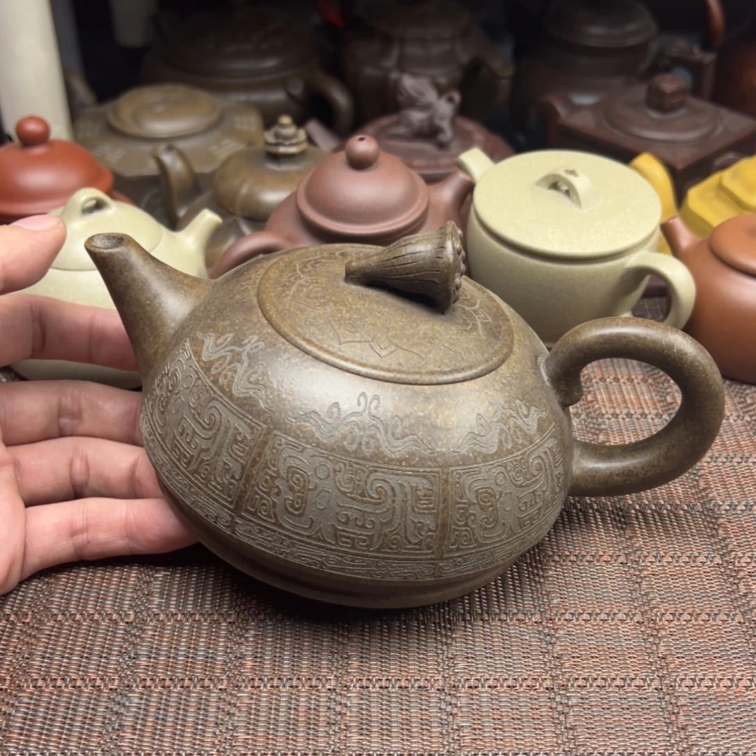 紫砂茶壶宜兴原矿紫砂壶450毫升容量