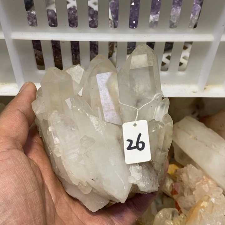 水晶水晶原石摆件未镶嵌高***姐