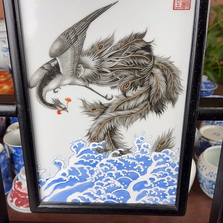 林***海瓷片景德镇全手工手绘陶瓷