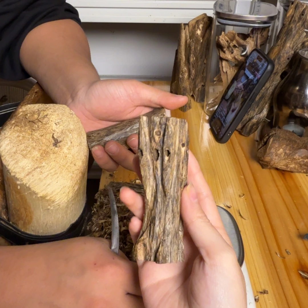 沉香白奇虫漏香37克