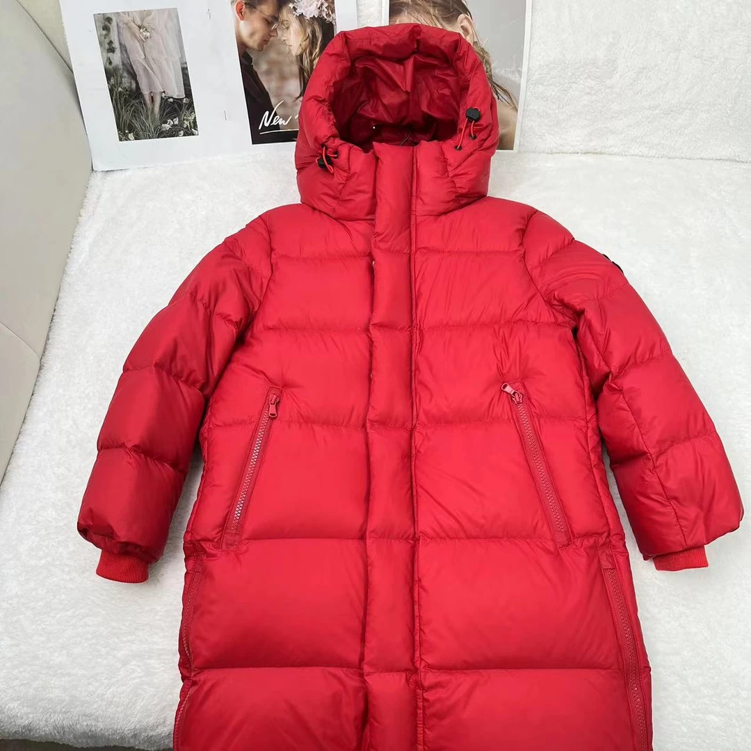 冬季新款儿童长款连帽百搭羽绒服H1631