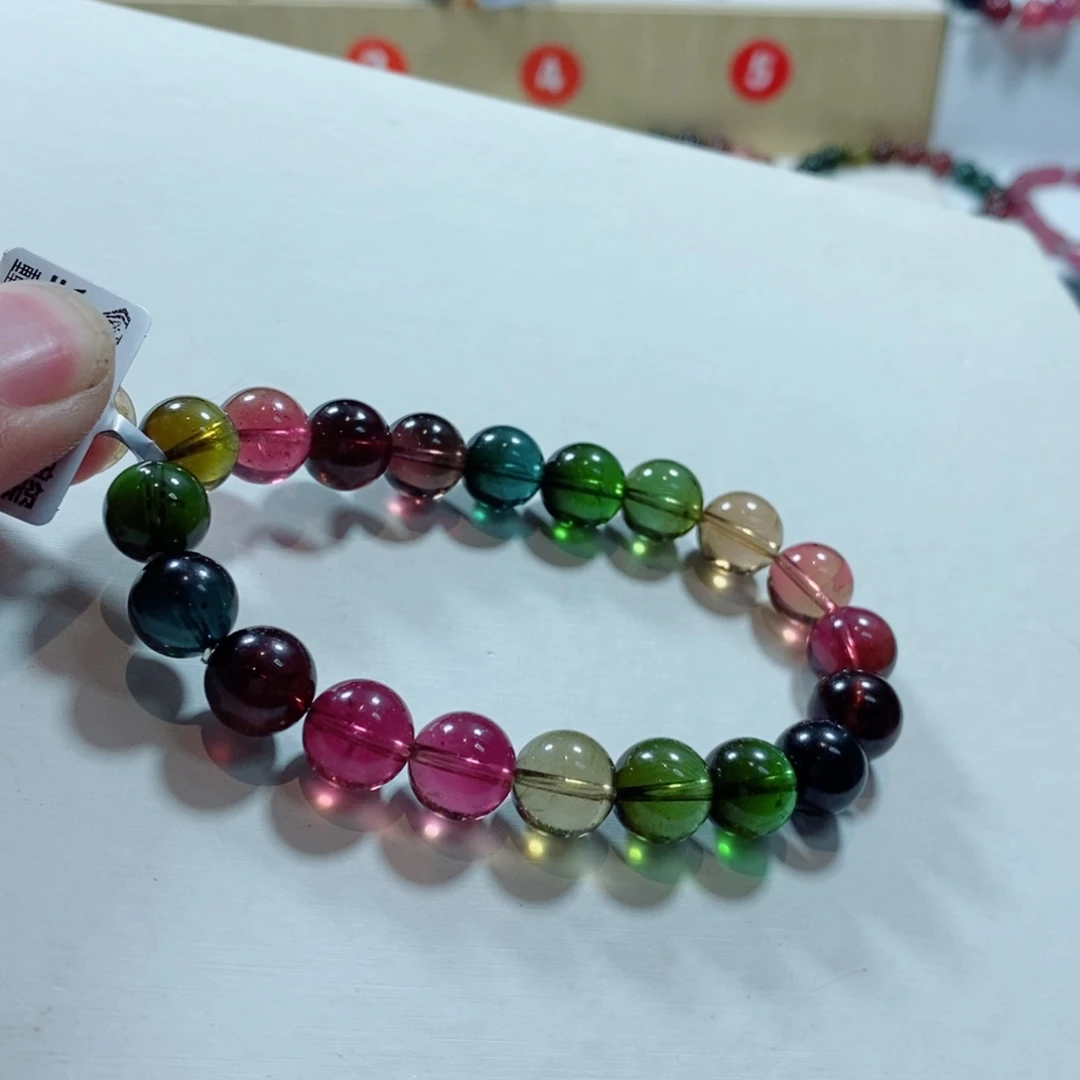 碧玺手链未镶嵌紫*草碧玺