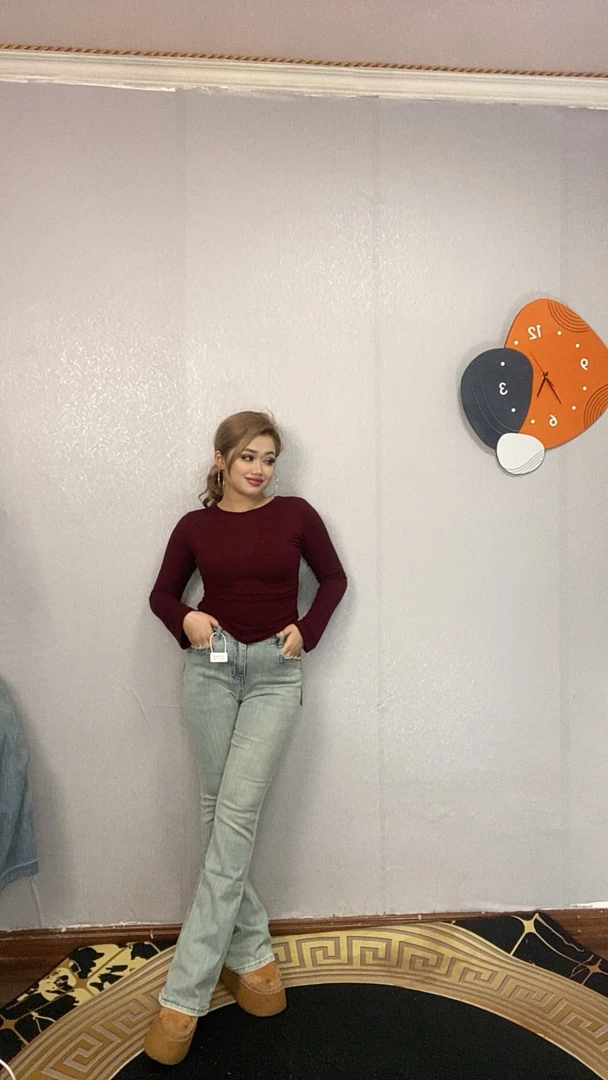 2972牛仔裤女秋冬款新款喇叭裤高腰显瘦微喇裤时尚修身