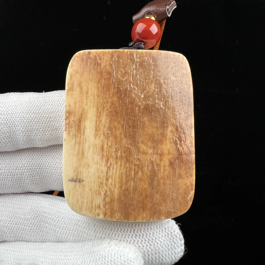 E1713天然猛犸牙金皮 肥皂无事牌35*47*21mm支持鉴定 假一罚四