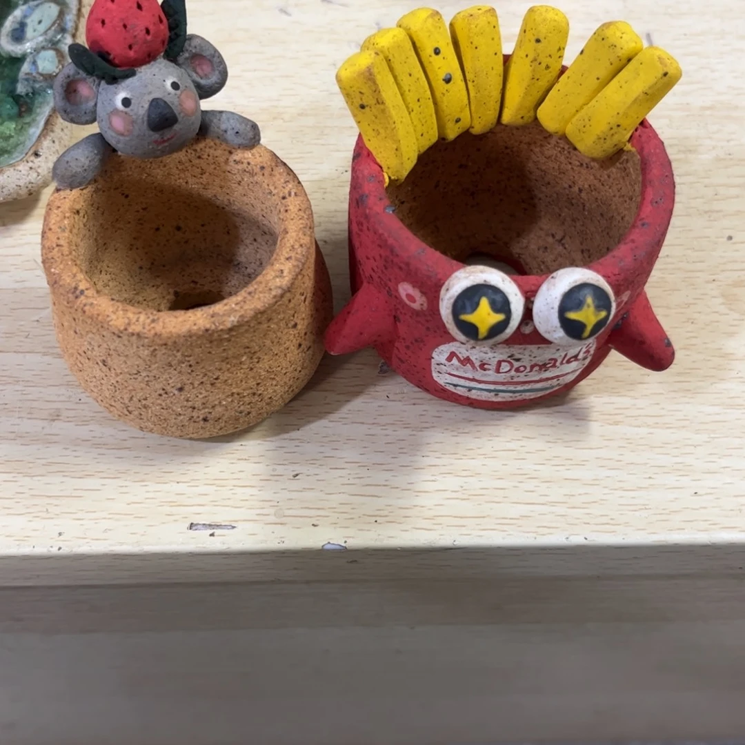 天****泥塑古镇炻陶花盆含瑕疵补差