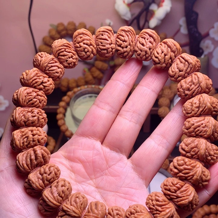 桃核手串龙纹桃核6