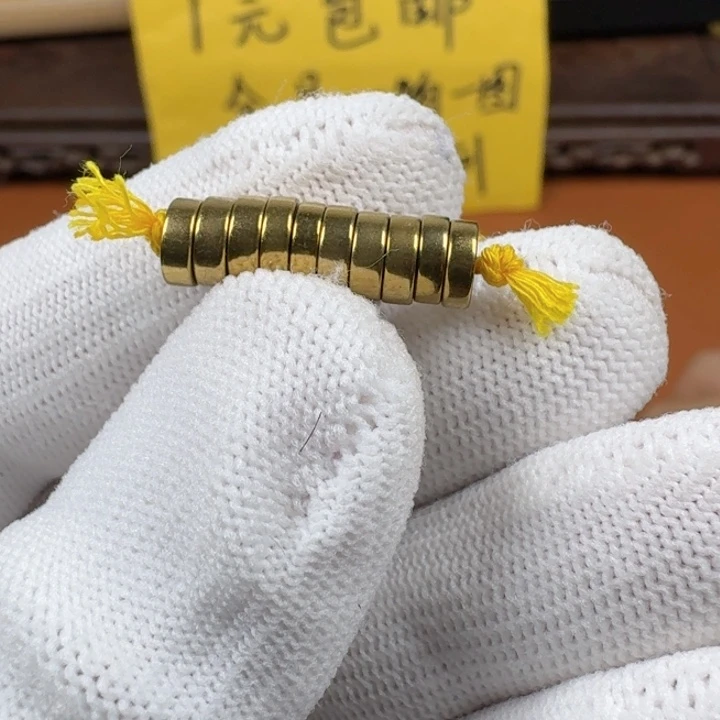 无铜合金文配饰黑胆石6✖️2