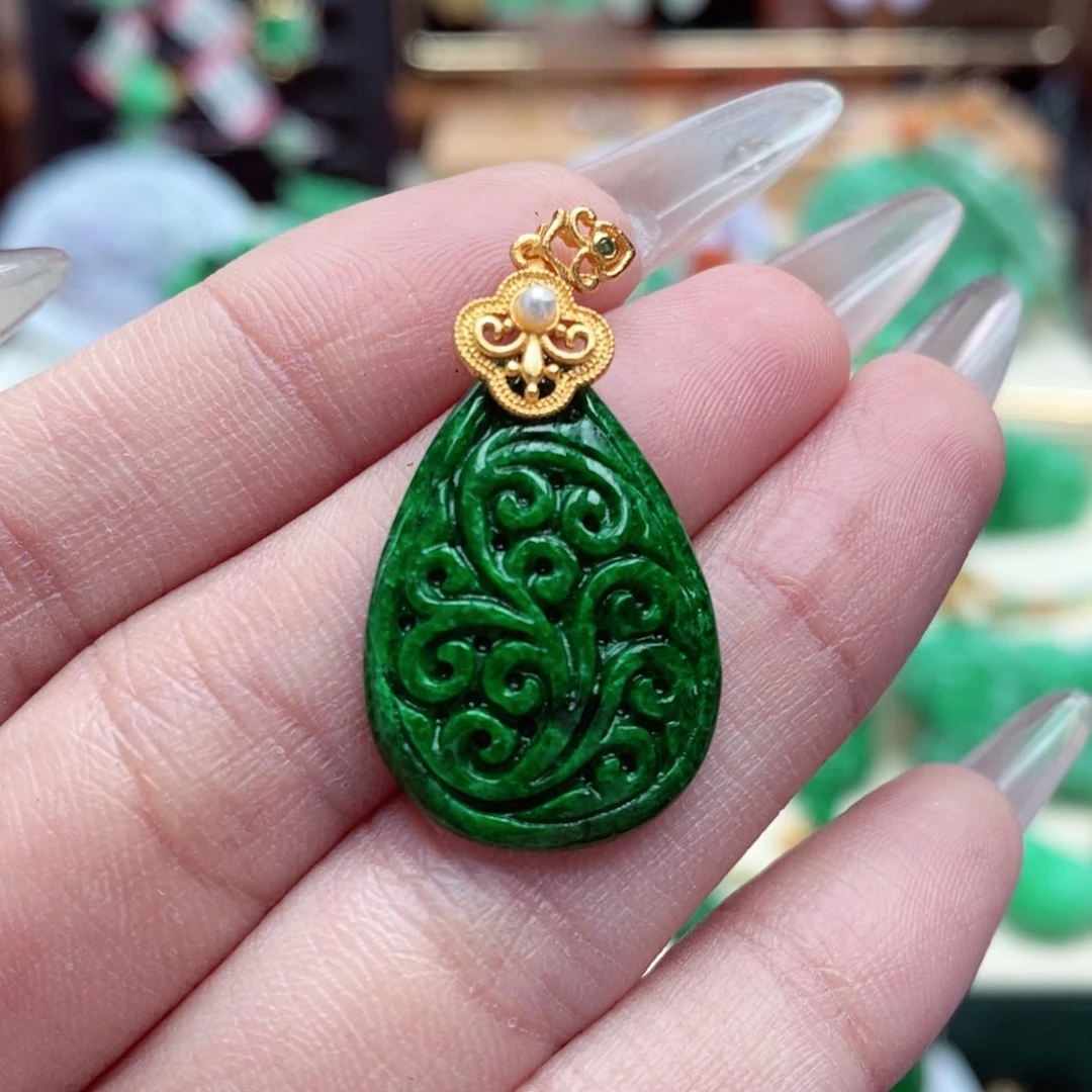 颈饰未镶嵌翡翠翡翠吊坠