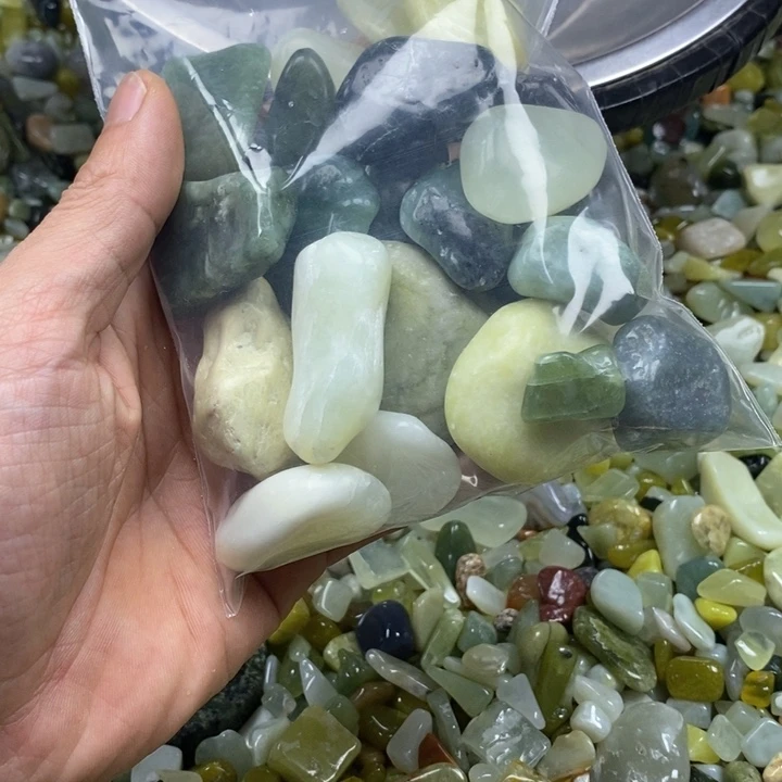 蛇纹石玉未镶嵌鱼缸石
