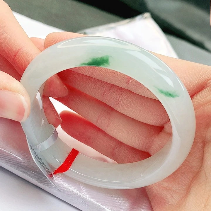 翡翠未镶嵌手镯缅甸天然A货翡翠手镯