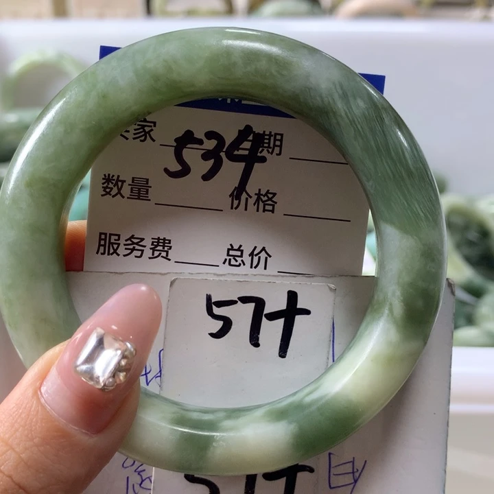 蛇纹石玉手镯未镶嵌534
