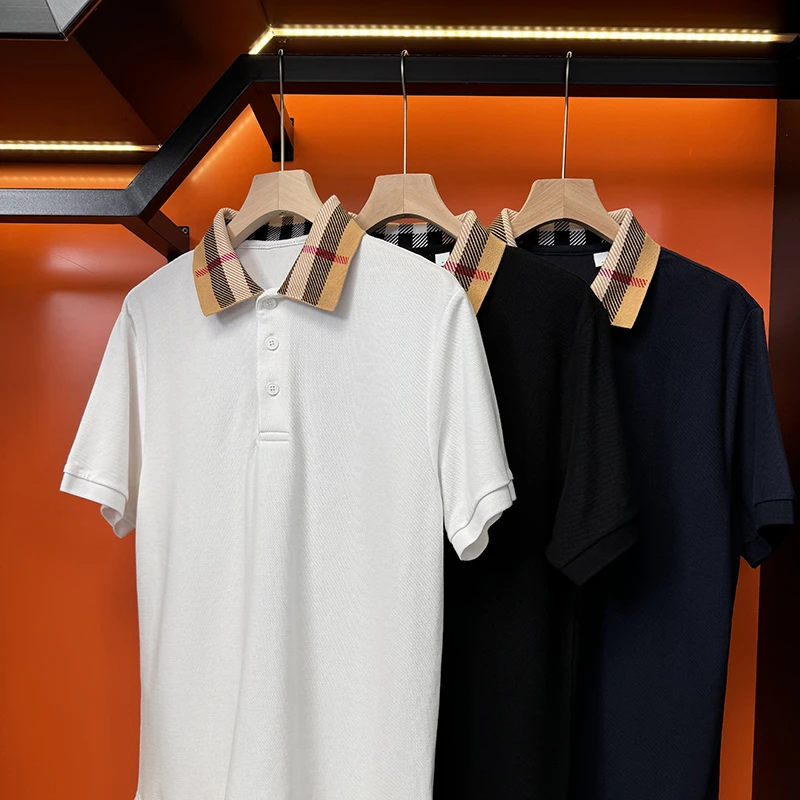 2025夏季新款男女同款棉质短袖POLO衫短袖T恤