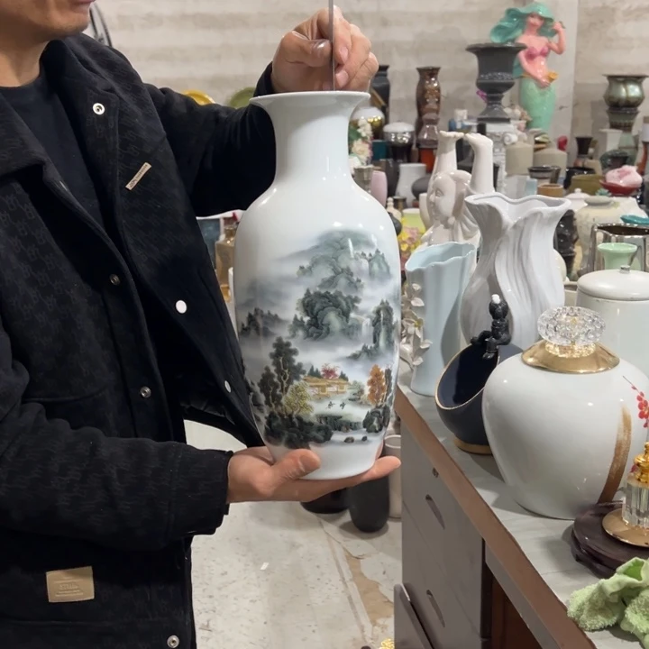 摆件高度35厘米口径6厘米微瑕捡漏