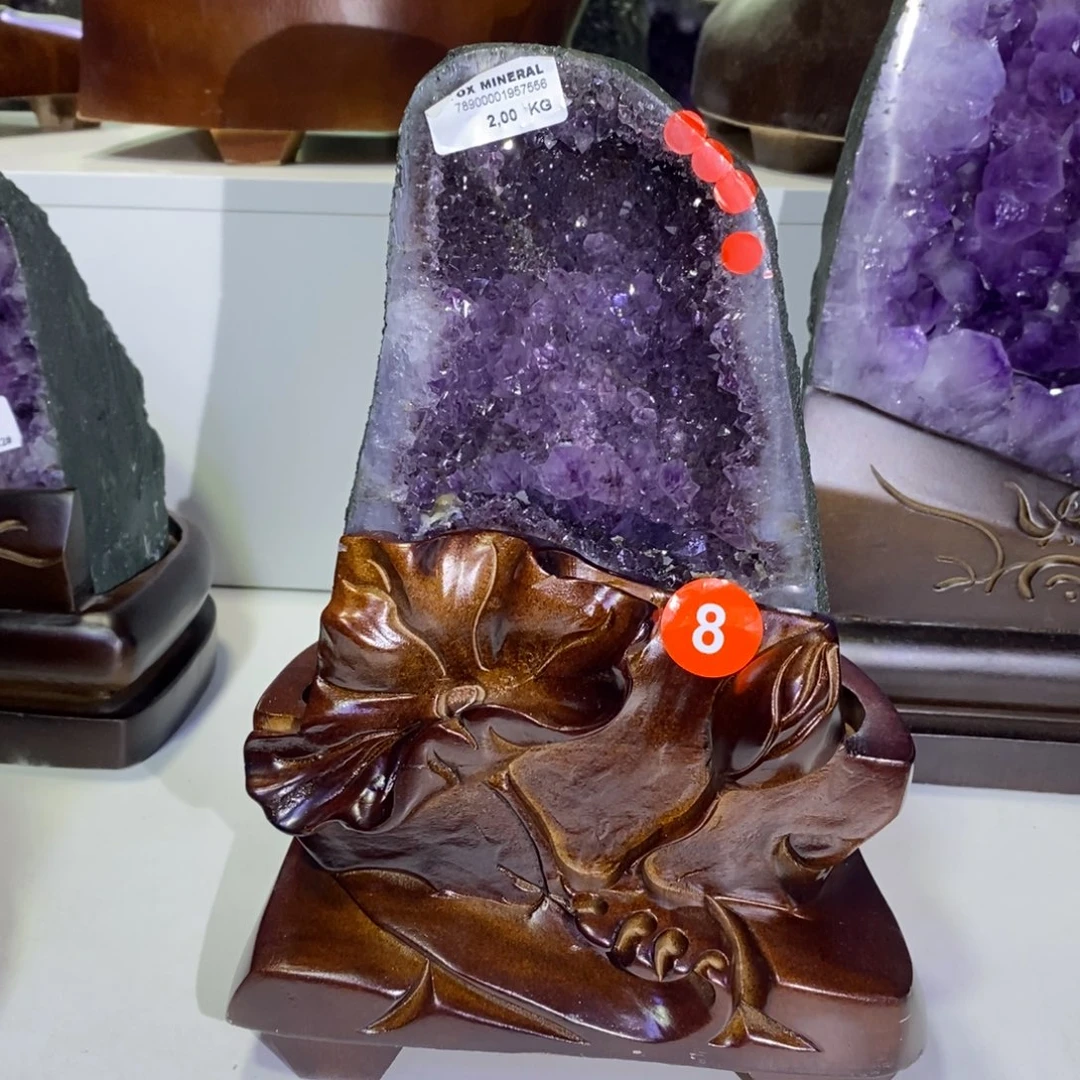 大型摆件（非配饰）银S925镶嵌紫晶