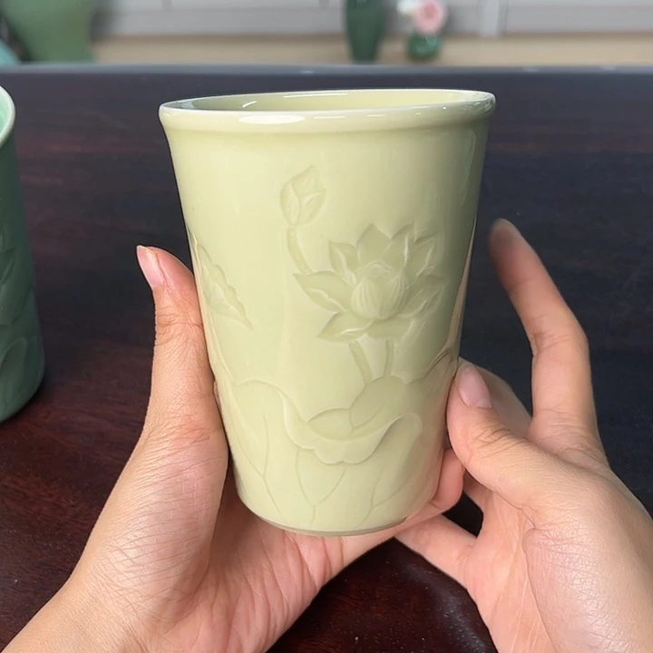 龙泉云间青瓷小米茶器