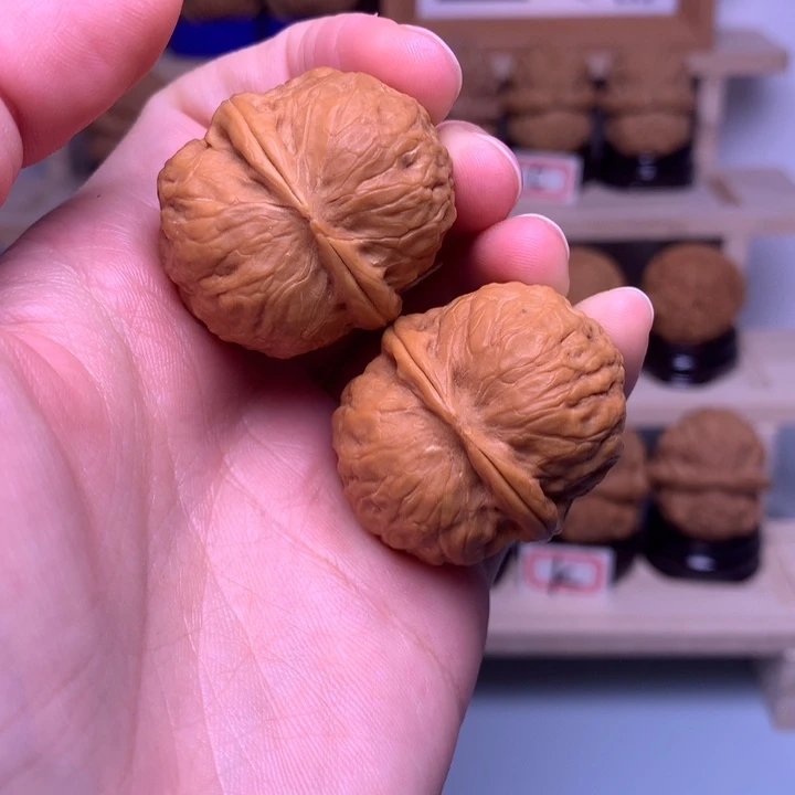 把件文玩核桃48玲珑心34尺