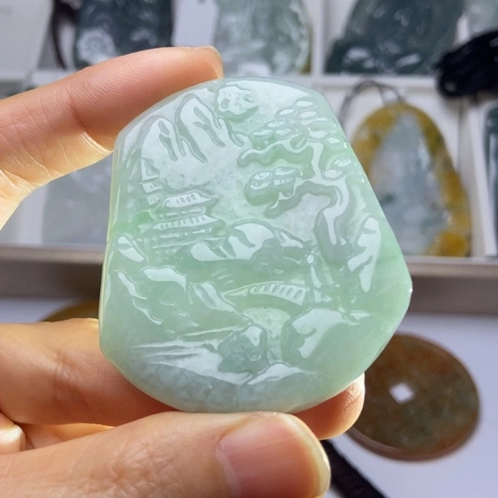 颈饰未镶嵌翡翠翡翠