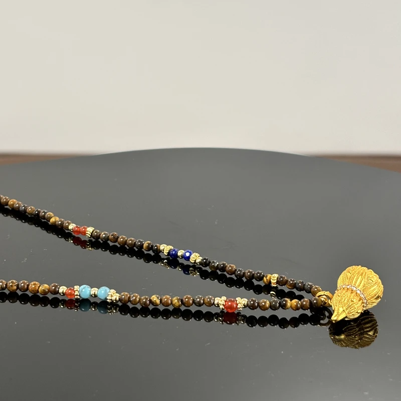 铜合金项链 黄葫芦毛衣链XL3748