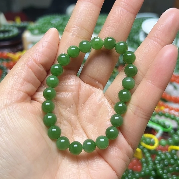 和田玉（碧玉）未镶嵌手链