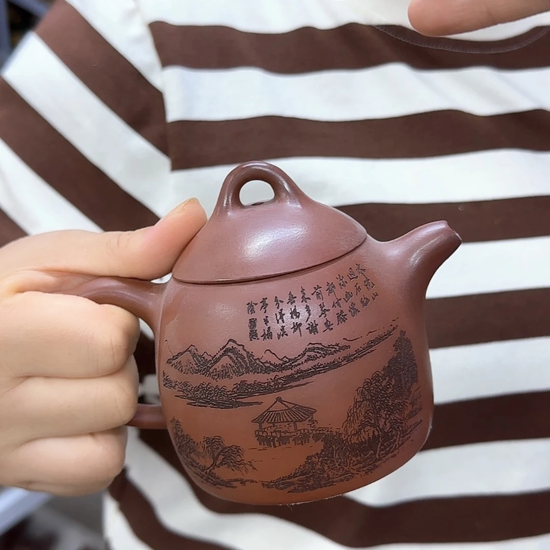 茶壶紫砂宜兴紫砂壶瑕疵