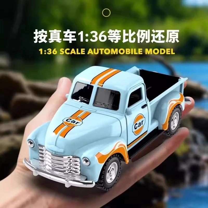 【独家款】海湾版皮卡合金车玩具车小汽车回力车惯性车生日礼物摆件