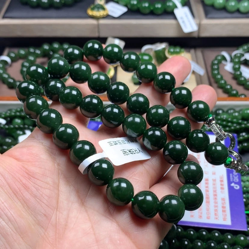 【闪购商品】和田玉（碧玉）颈饰未镶嵌12m m