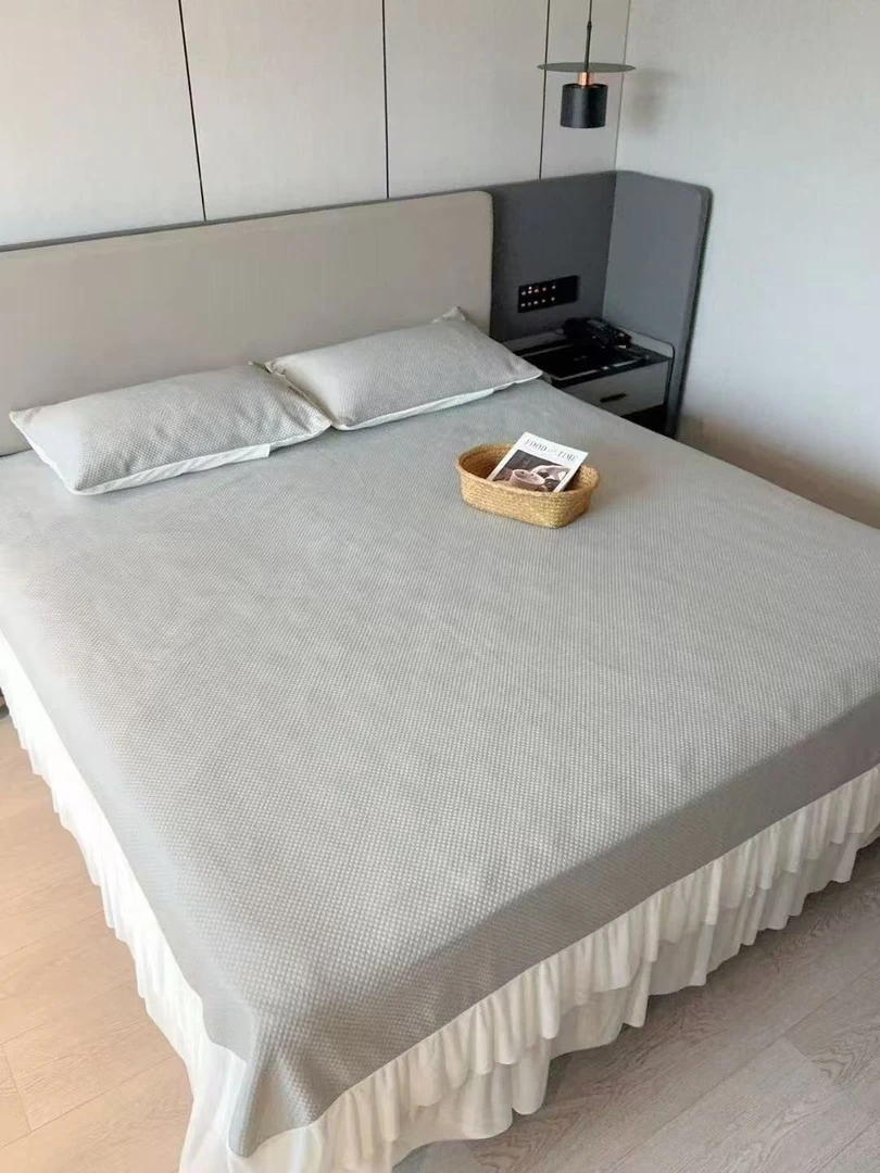 特价冰豆豆凉席三件套空调软席子柔软冰凉丝滑夏天凉席可机洗